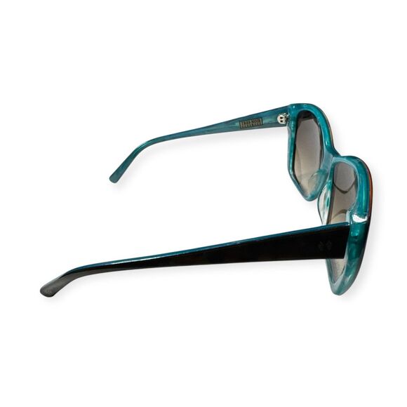 Tres Noir Handmade‎ Le Saboteur Sunglasses Dark Brown Blue Frame Brown Lenses main image 5